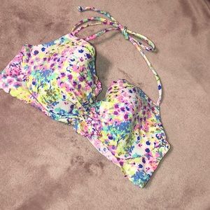 VICTORIAS SECRET| Floral Bikini Top
